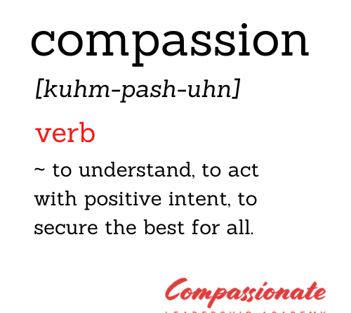 compassion is a verb essay