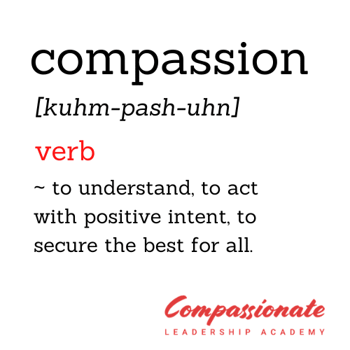 compassion is a verb essay